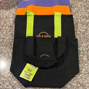 Trader Joe's Canvas Tote Bag Set